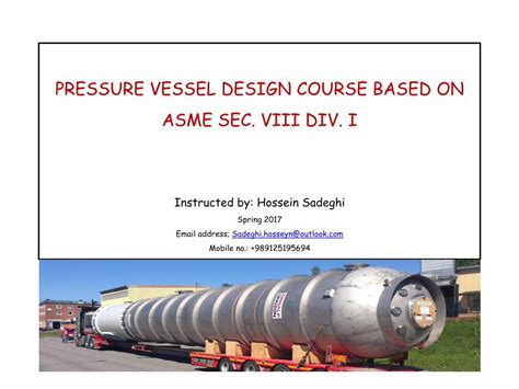 asme section viii training courses